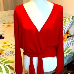 Red blouse